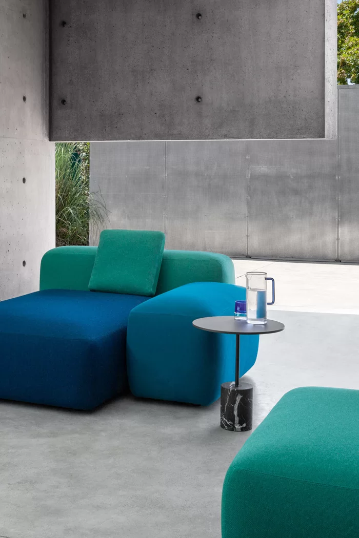 Jey Outdoor Side Table With Concrete Or Marble Base Lapalma