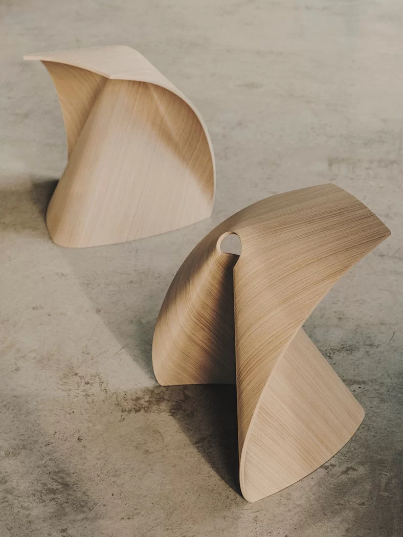 AP S51 | Japanese stool: In 3D processed wood - Lapalma