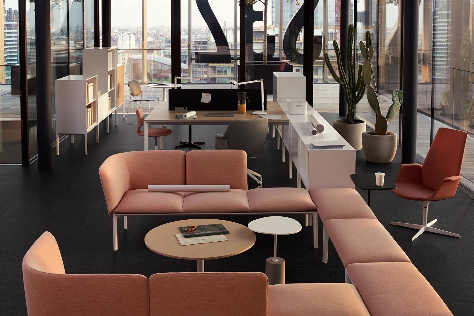 Add System Modular Designer Desks Lapalma