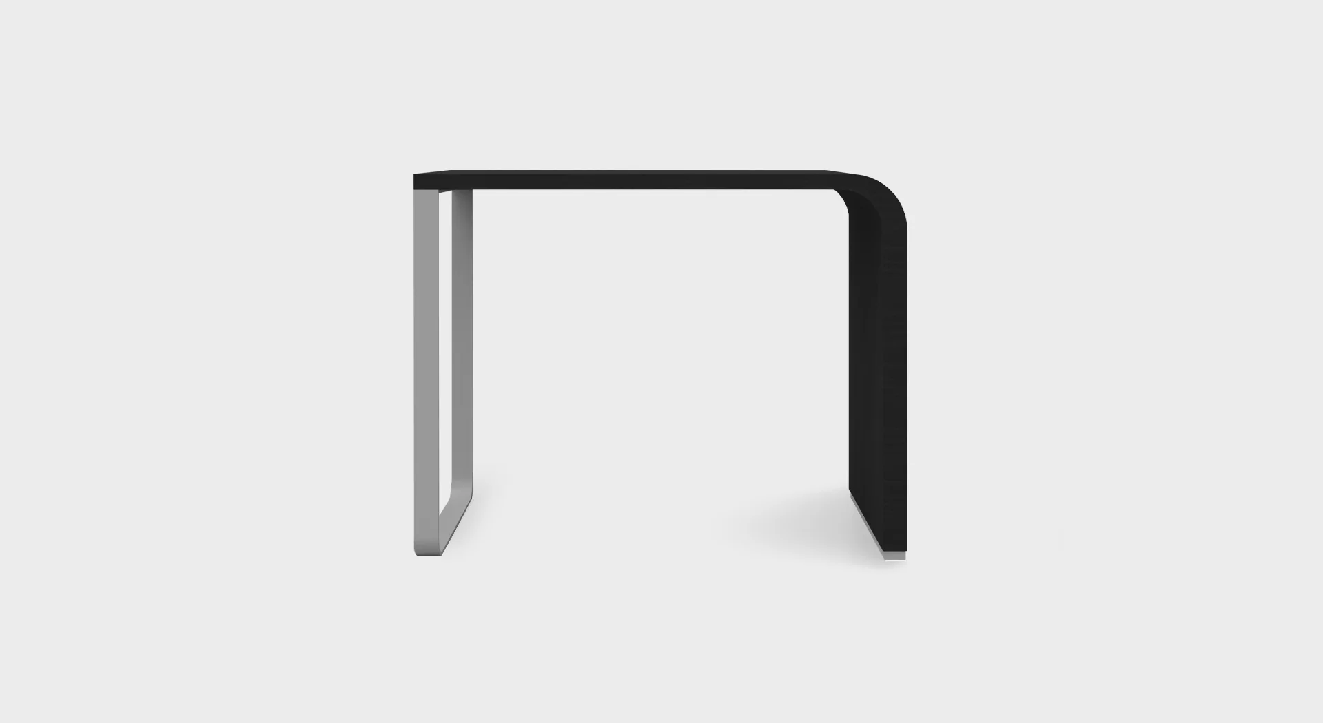 BRUNCH h110 | Modular L-shaped Brunch table: in curved wood L.140
