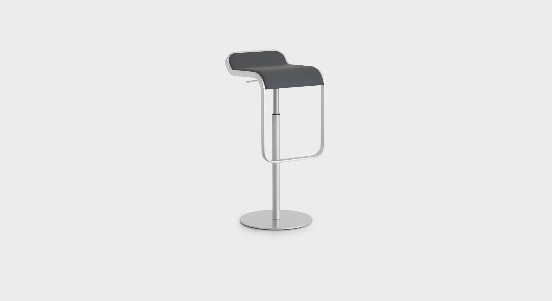 LEM S80 | Height-adjustable stool: Chromed frame H66 ÷ 79 - Lapalma