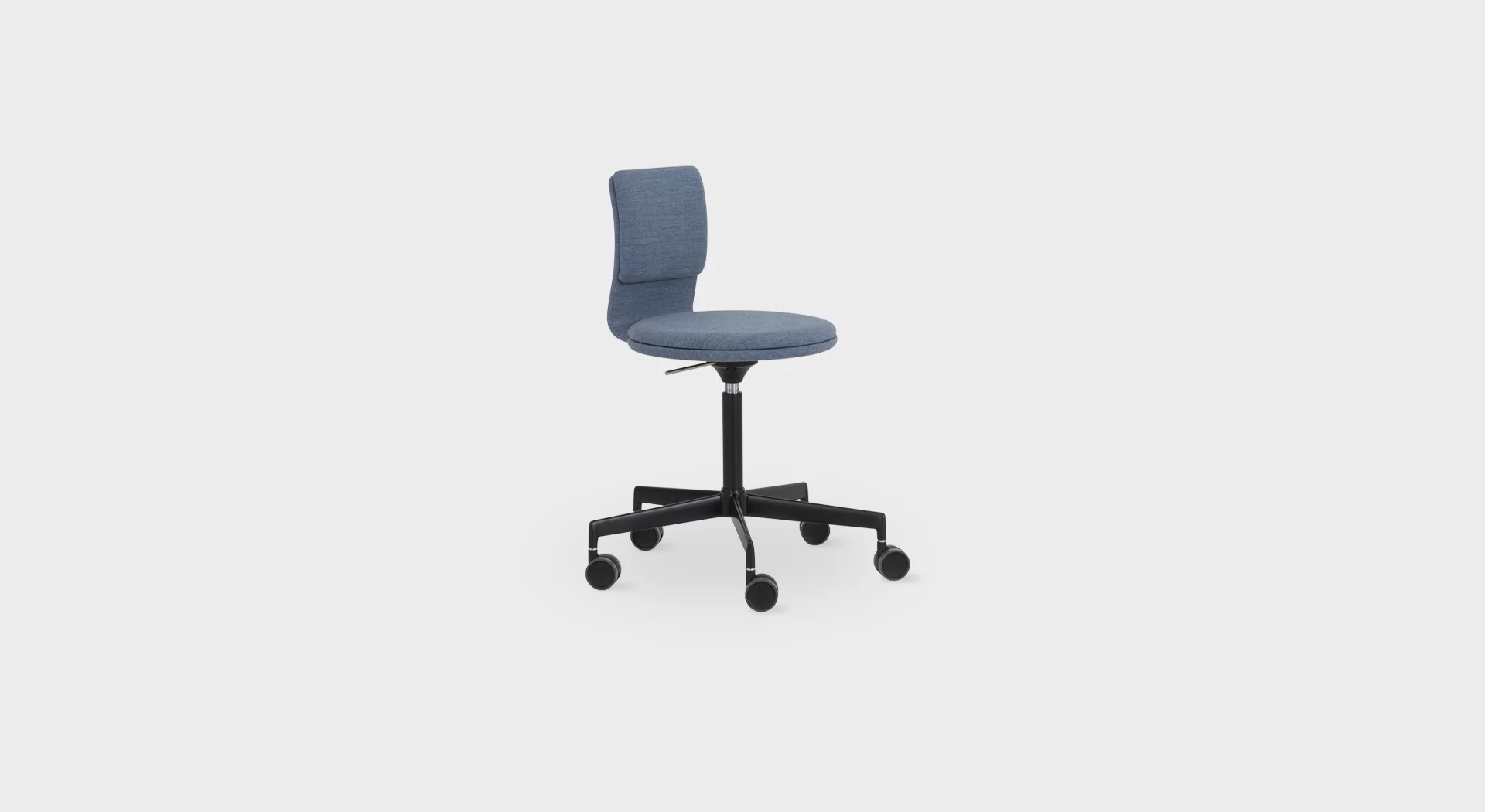 LAB S70 | Upholstered stool: height-adjustable with backrest H47