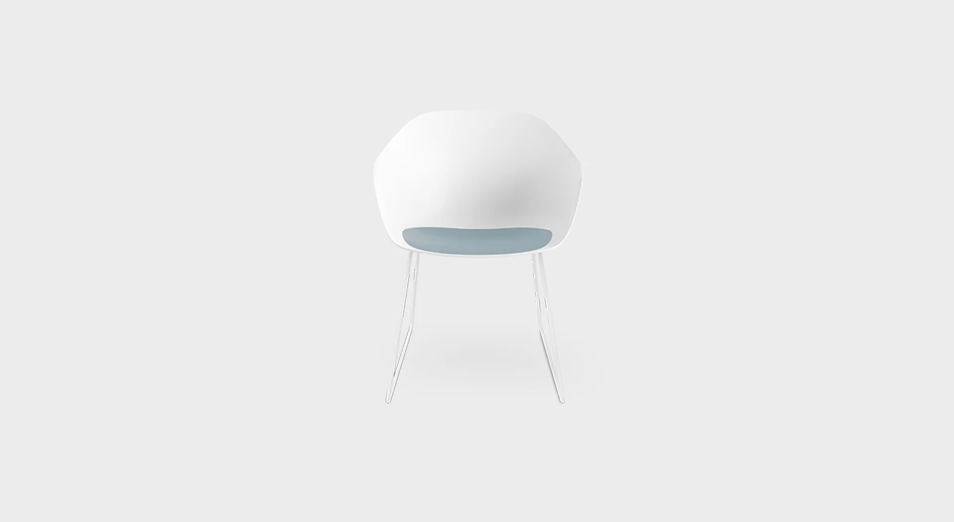 SEELA AC S318 | Chair with plastic shell and sled base - Lapalma
