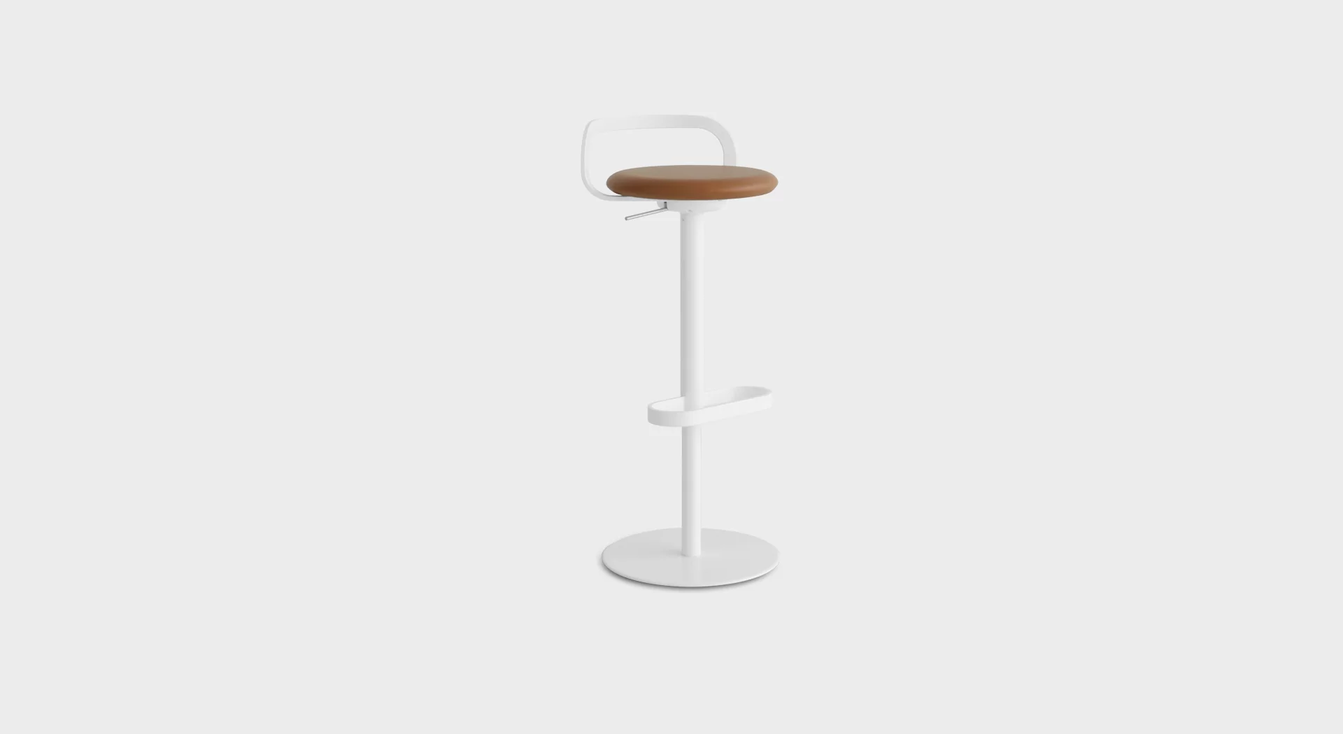 MAK S110 | Upholstered stool: swivel and height-adjustable H55