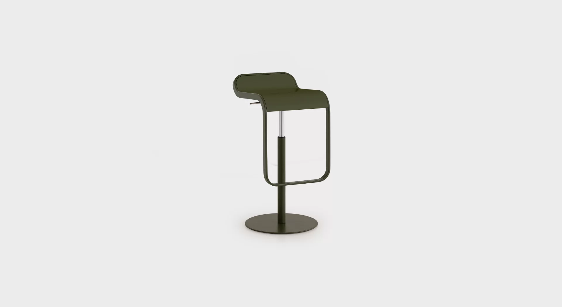 LEM S79 | Height-adjustable stool: Chromed frame H55 ÷ 67 - Lapalma