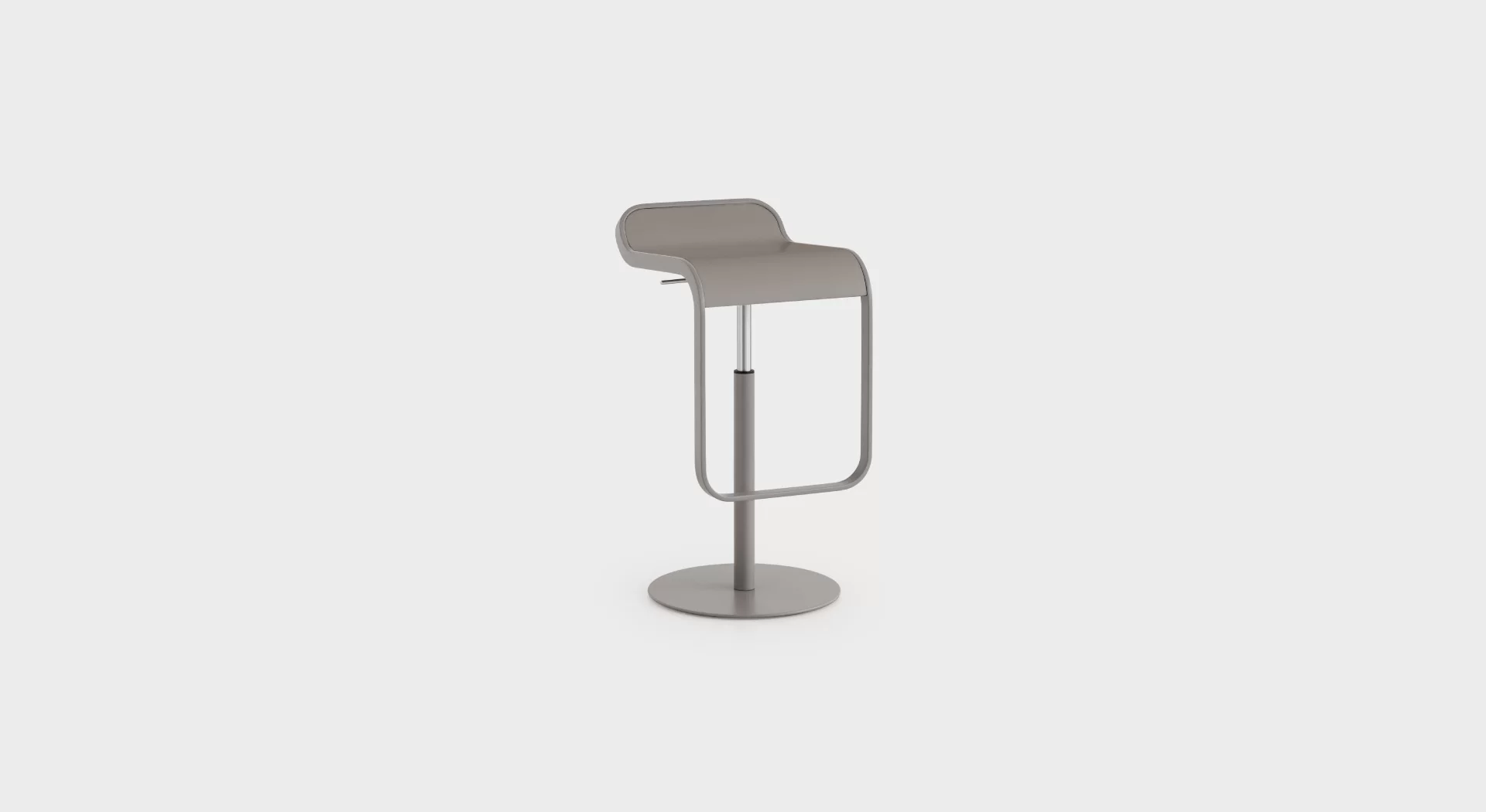 LEM S79 | Height-adjustable stool: Chromed frame H55 ÷ 67 - Lapalma