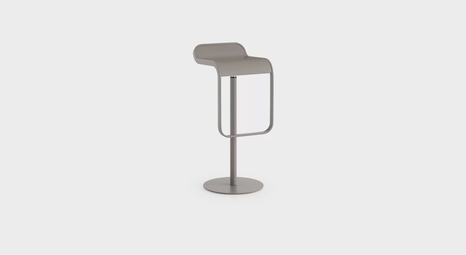 LEM S81 Fixed stool: Powder-coated frame H80 - Lapalma