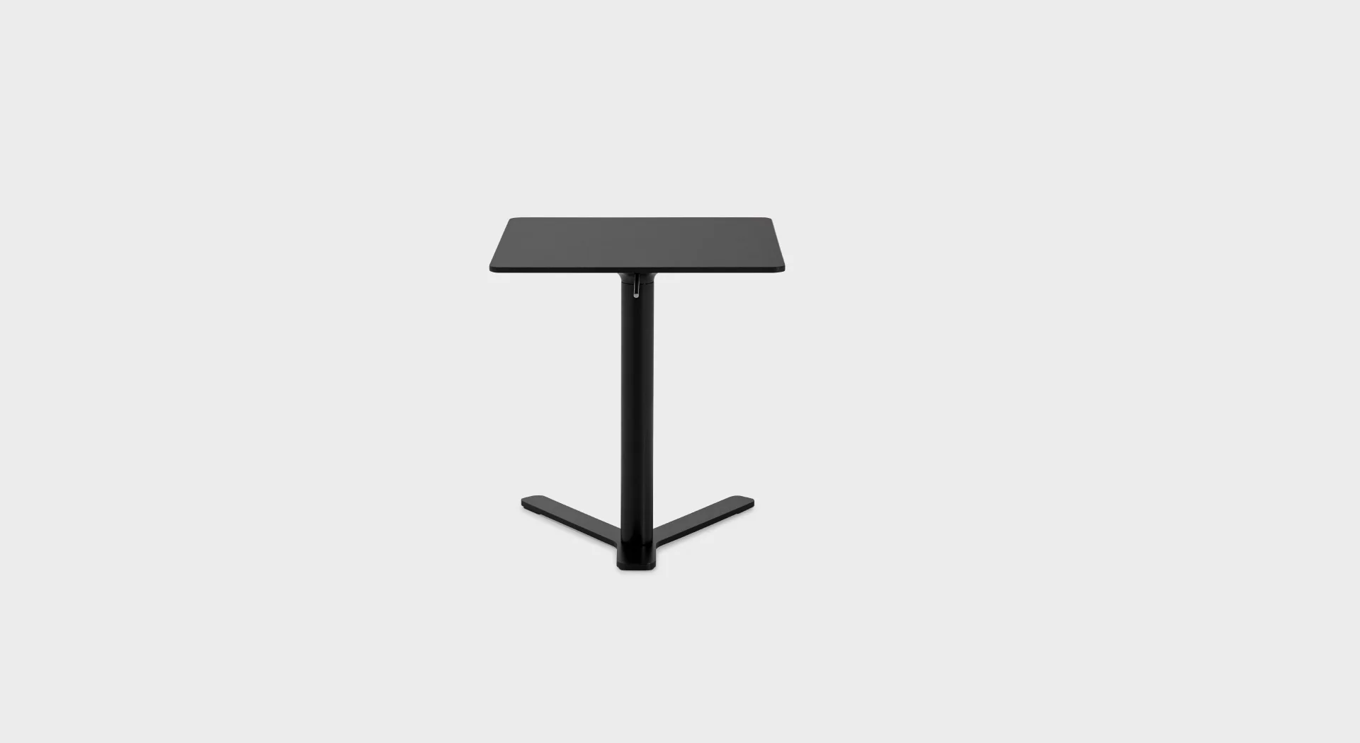 YO T80Q | Square side table: Height-adjustable 50x50 H.52÷70