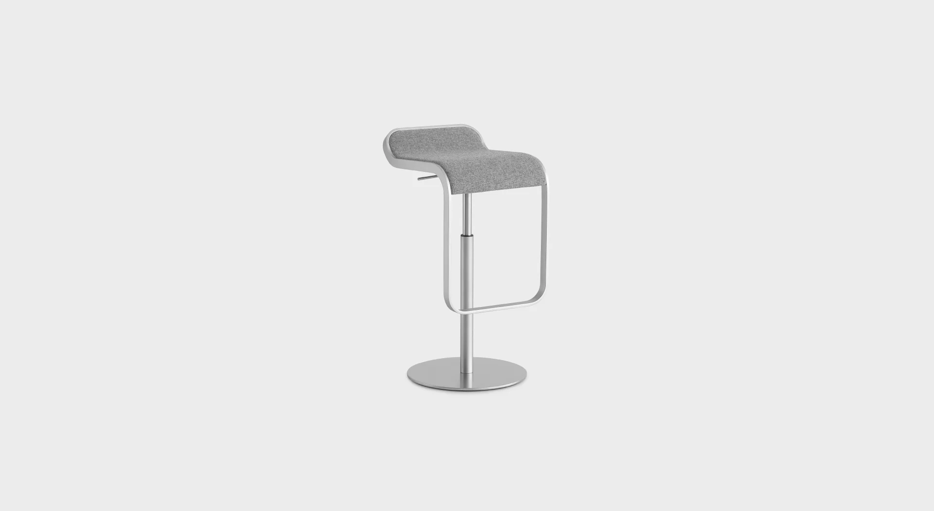 LEM S79 | Height-adjustable stool: Chromed frame H55 ÷ 67 - Lapalma