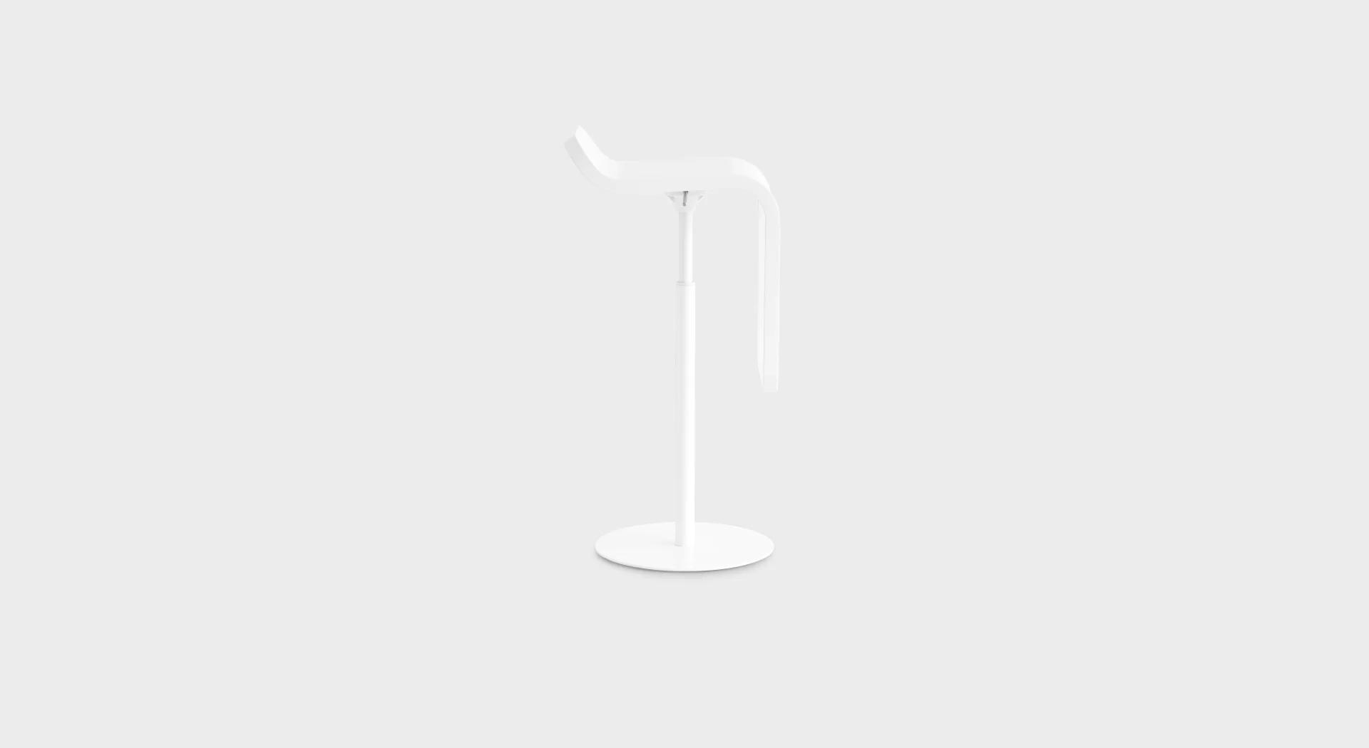 LEM S80 | Height-adjustable stool: Powder-coated frame H66 ÷ 79